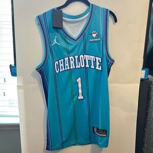 Jordan Blue Basketball Jersey Charlotte Edition